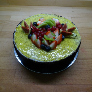 Makový dort s mascarpone a povidly (pouze na objednávku – den předem)