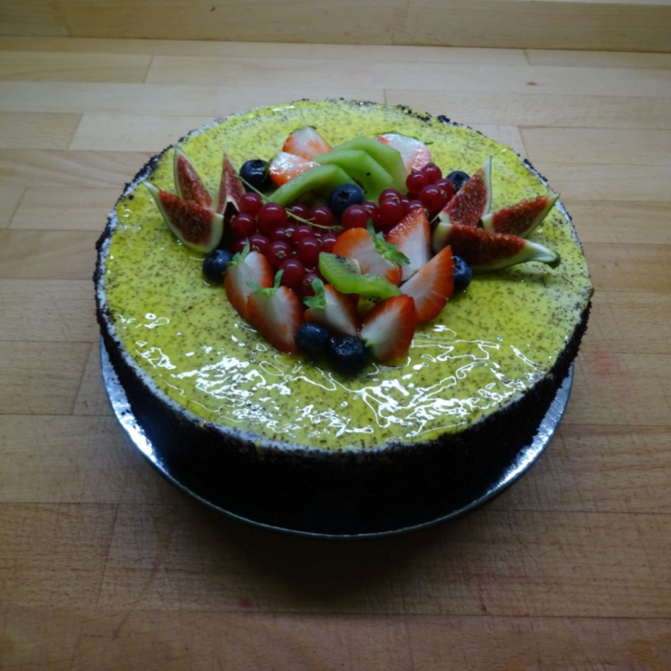 Makový dort s mascarpone a povidly (pouze na objednávku – den předem)